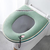 Warm Toilet Seat Cover Soft Plush Bathroom Closestool Pad Winter Velvet Seat