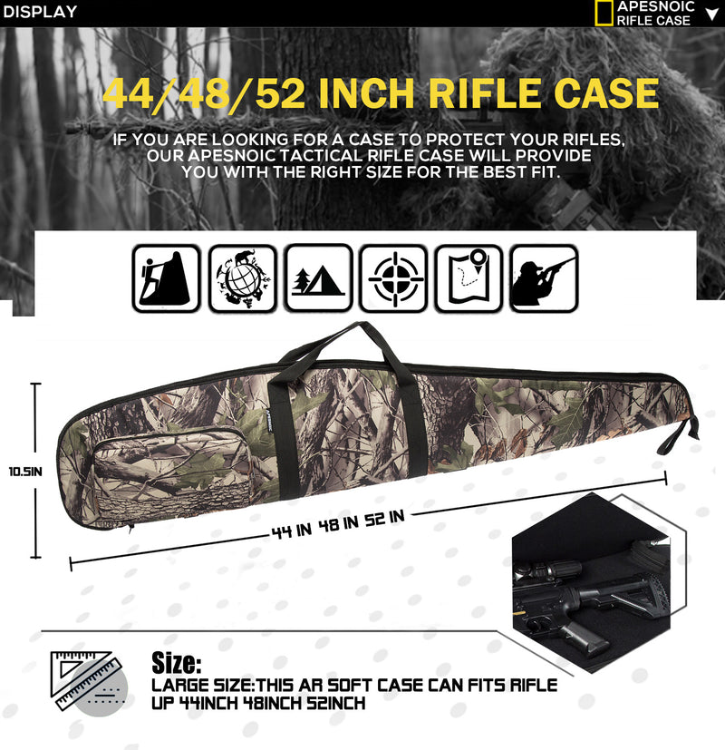 LCK 44/48/52 Inch Rifle Case Extreme Shotgun Case for Scoped Rifles,Waterpoor