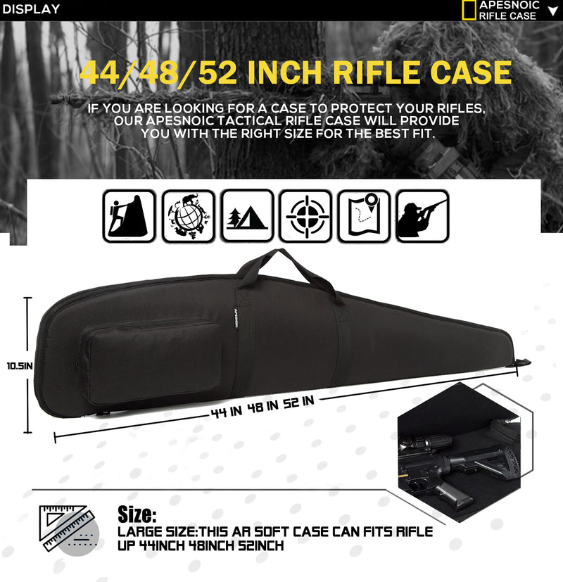 LCK 44/48/52 Inch Rifle Case Extreme Shotgun Case for Scoped Rifles,Waterpoor